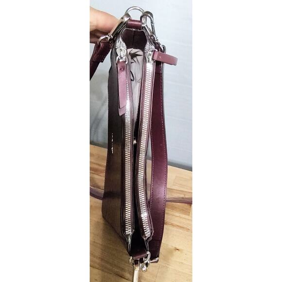 Nine West Boysenberry Colby Crossbody - Snake Embossed Satchel / Crossbody, NEW - Picture 3 of 13